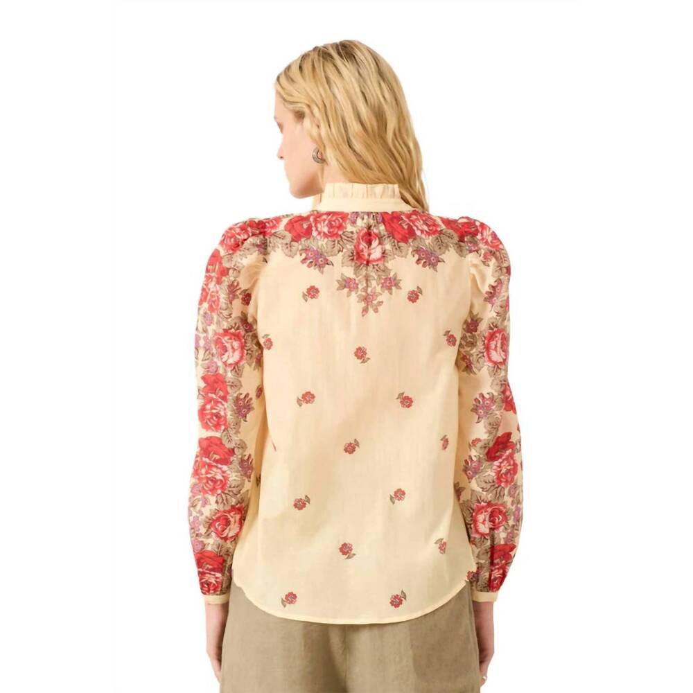 NEW ALIX OF BOHEMIA annabel longsleeve shirt in rosebush - Picture 2 of 2